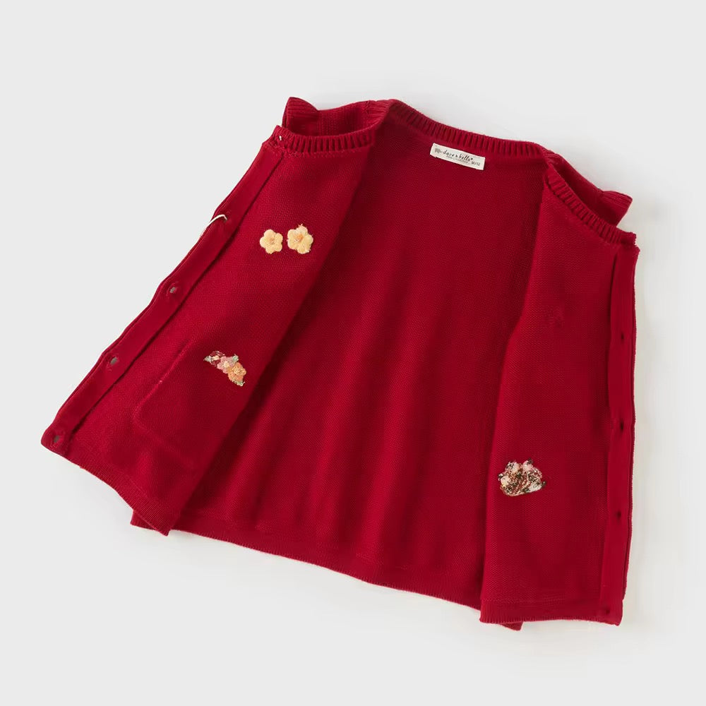 【予約】dave&bella デイブベラ 刺繍レッドベスト DB3252411