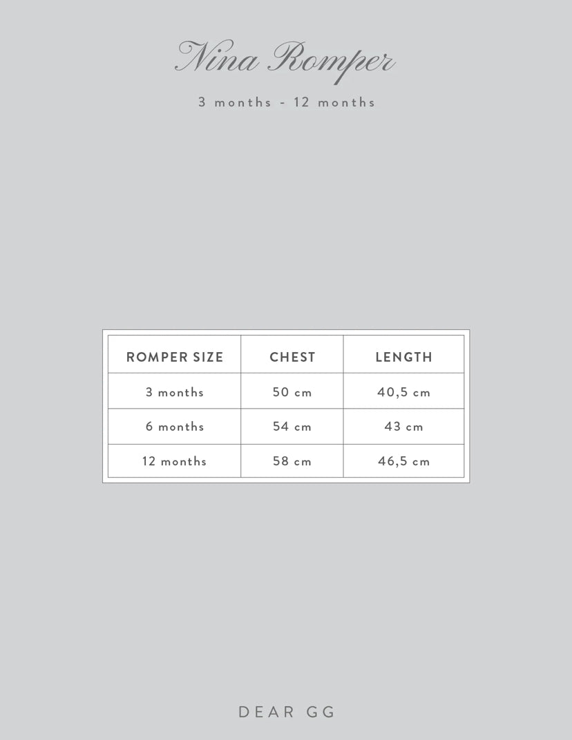 DEAR GG  NINA ROMPER SET
