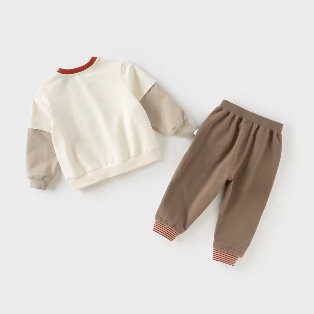 【予約】dave&bella デイブベラ くまさんイラストセットアップ DB3252920