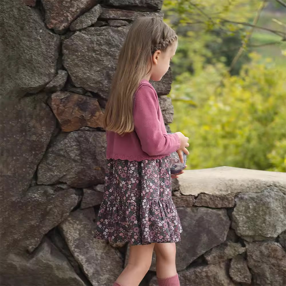 【予約】dave&bella デイブベラ カーディガン&フローラルワンピースセット DK3254790