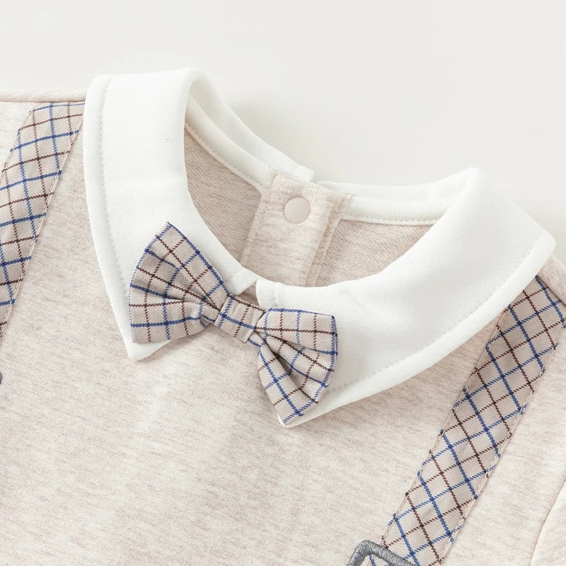 dave&bella デイブベラ ボウタイ付きサスペンダーデザインおめかしセットアップ DB3241960