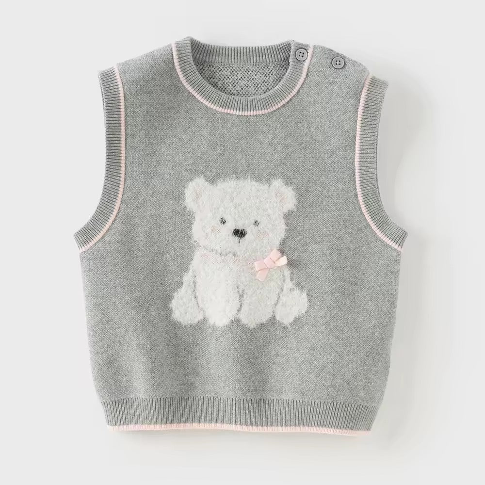 【予約】dave&bella デイブベラ くまちゃんデザインベスト DB3253045
