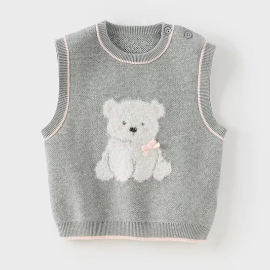 【予約】dave&bella デイブベラ くまちゃんデザインベスト DB3253045