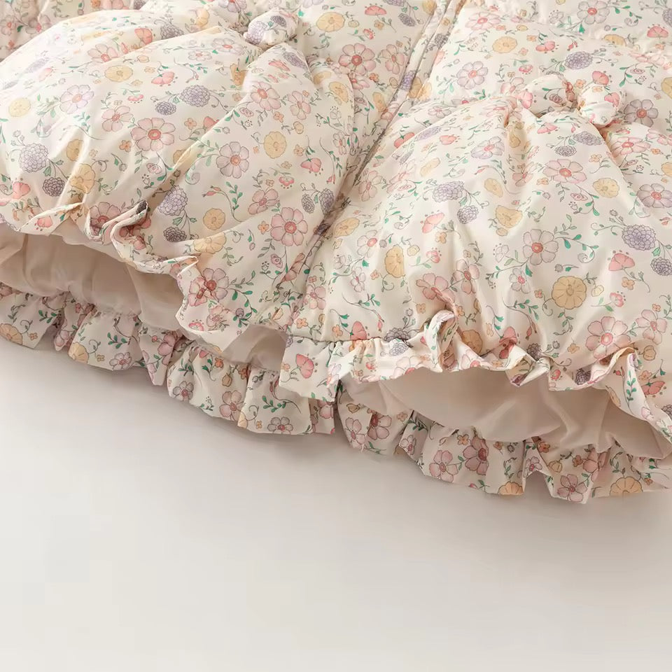 【予約】dave&bella デイブベラ フローラルダウンコート DB4253618