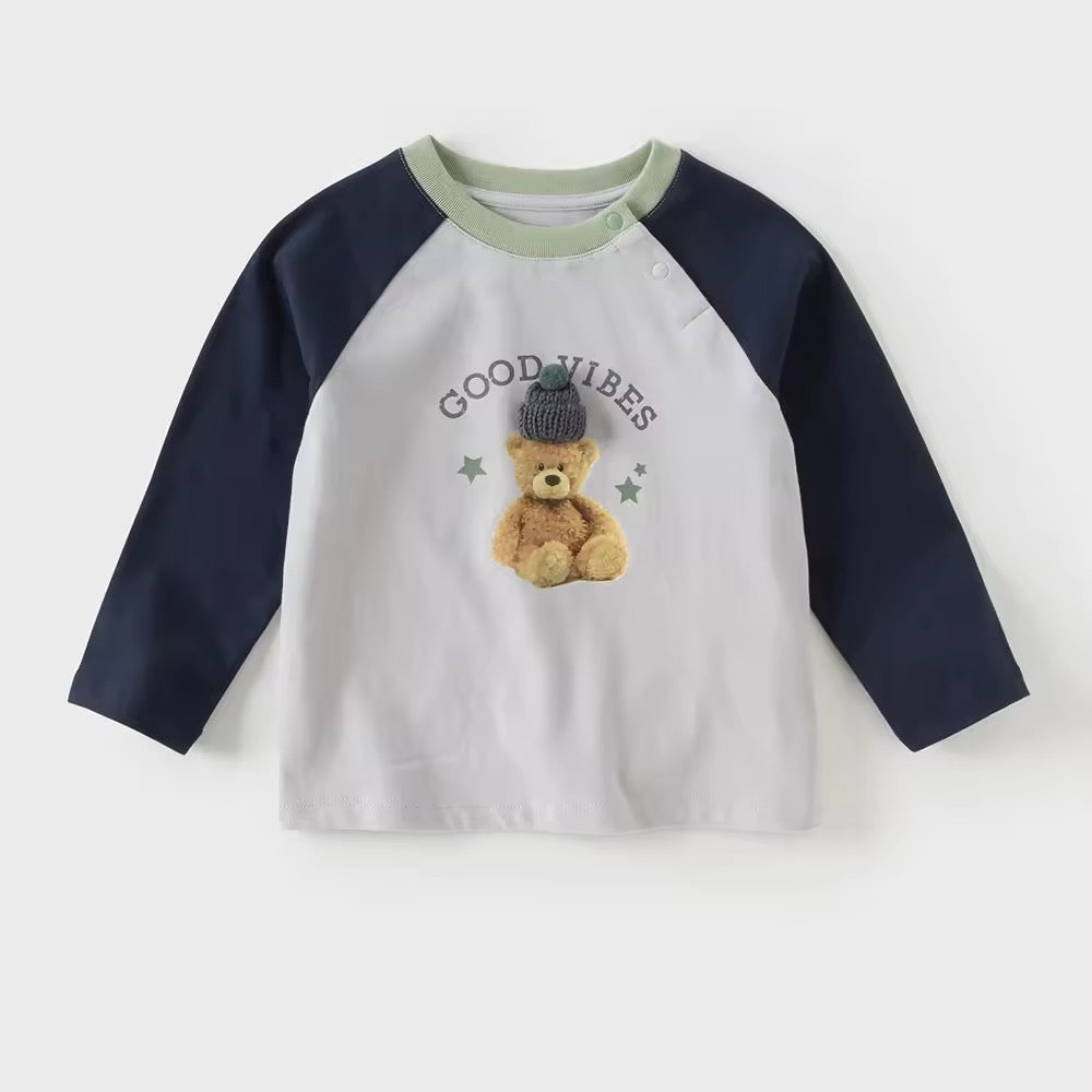 【予約】dave&bella デイブベラ テディベアイラストトップス DB3253247