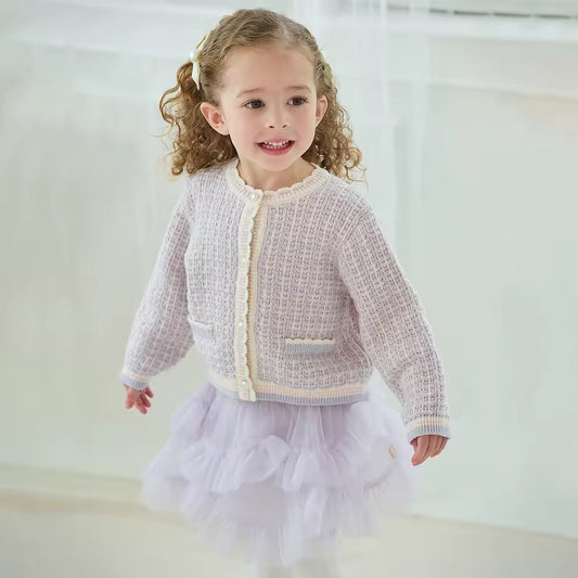 【予約】dave&bella デイブベラ カーディガン&チュールスカートセット DB3253538