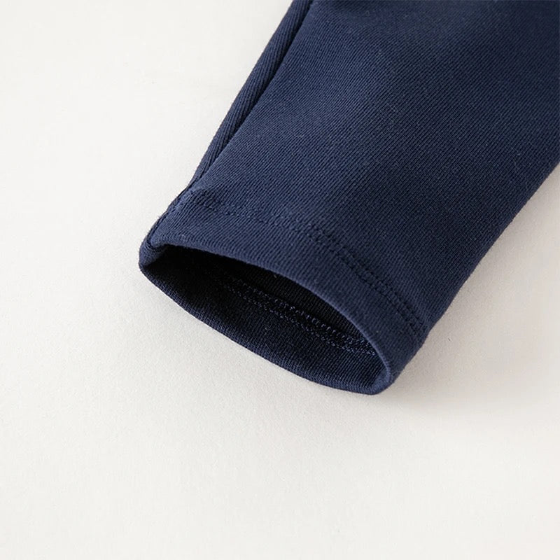 dave&bella Dave Bella Flower Embroidery Navy Tulle Skirt Leggings DB3236188