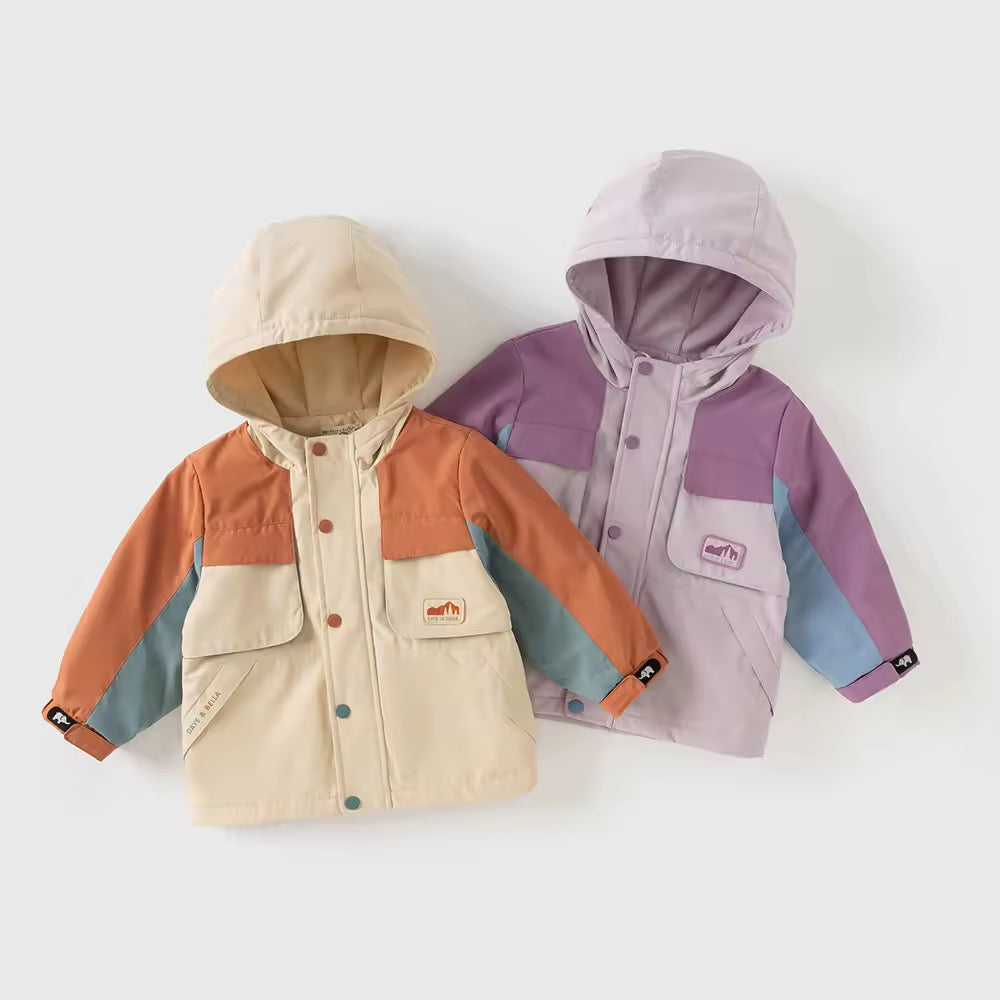 【予約】dave&bella デイブベラ ブロッキングカラーアウター DB3253192