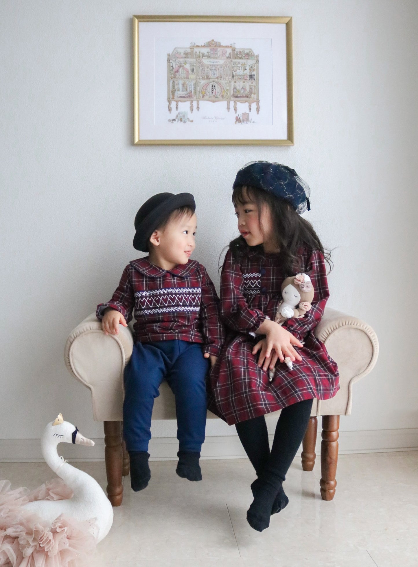 missy'sオリジナル ハートスモッキングブラウス