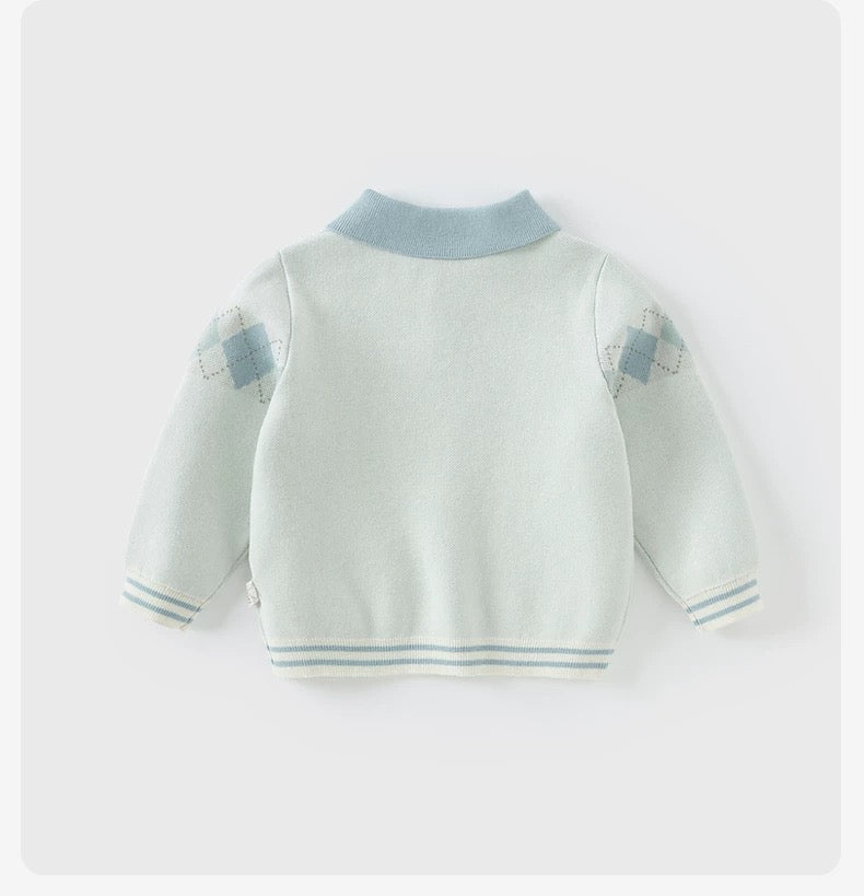 dave&bella デイブベラ アーガイルニットトップス DB3241877