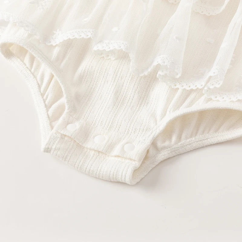 dave&bella デイブベラ ホワイトベビードレス3点セット DB1247713