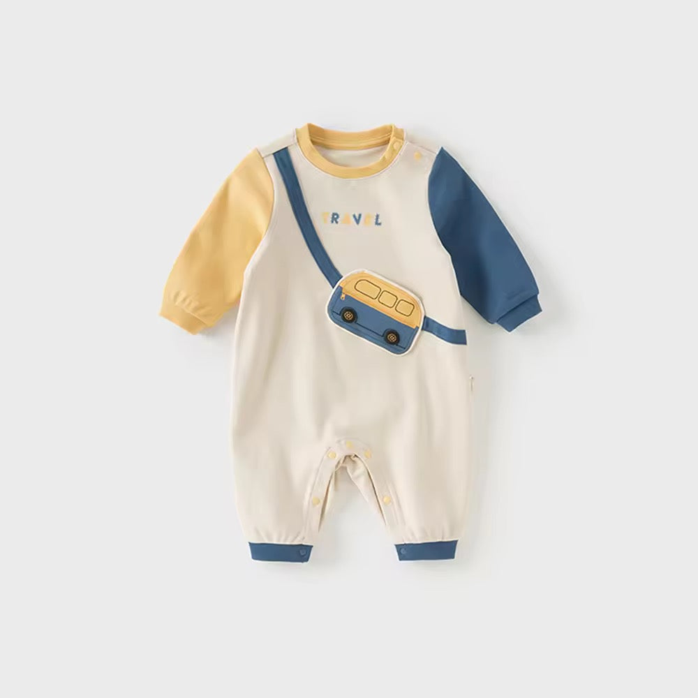 【予約】dave&bella デイブベラ ポシェットデザインロンパース DB3253486