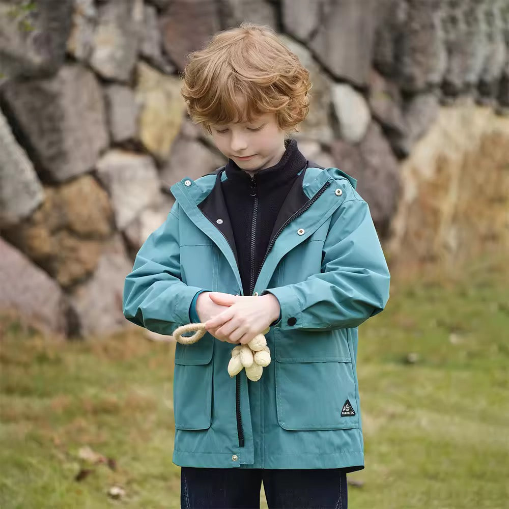 【予約】dave&bella デイブベラ フリースブルゾン付きグリーンアウター DK3253025