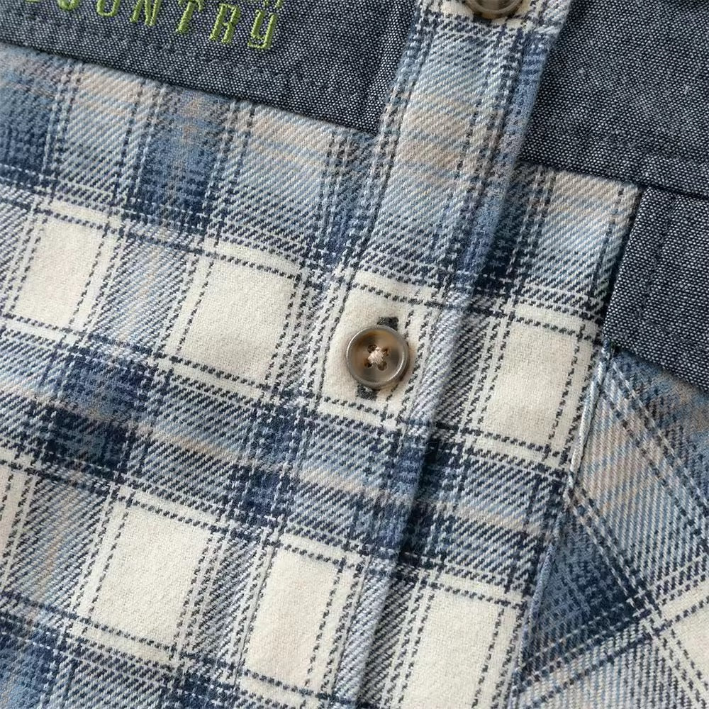 【予約】dave&bella デイブベラ ブルーチェックシャツ DK3253032