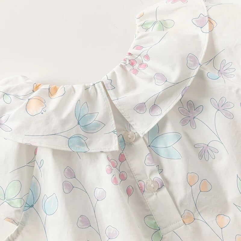 dave&bella デイブベラ フローラルトップス&パンプキンパンツセット DB2240783