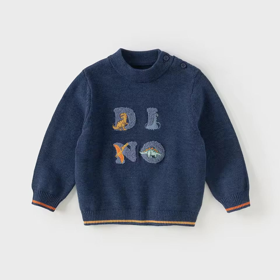 【予約】dave&bella デイブベラ DINO刺繍セーター DB4254268