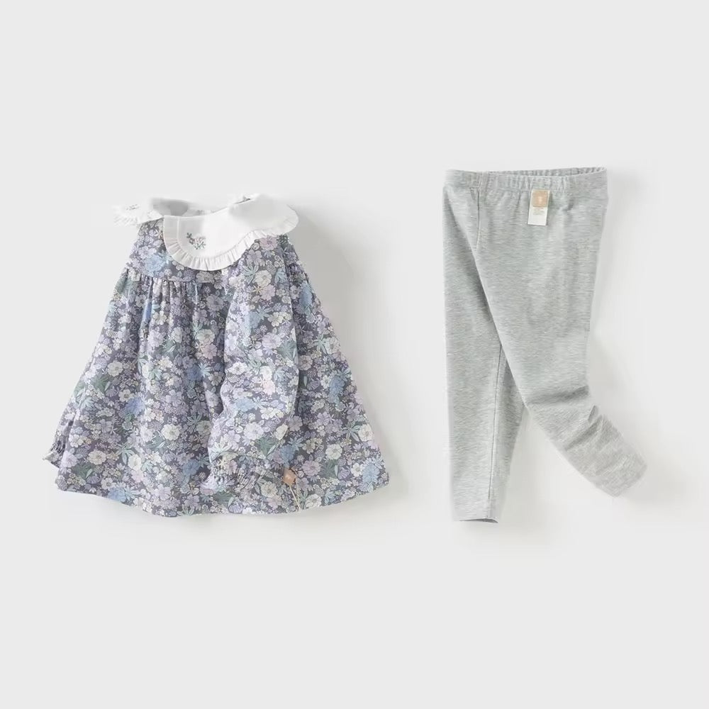 【予約】dave&bella デイブベラ フローラルトップス&レギンスセット DB3252690