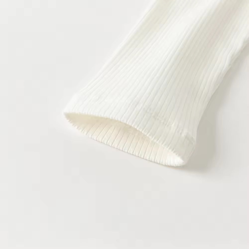 【予約】dave&bella デイブベラ ハート襟リブトップス DK3252660