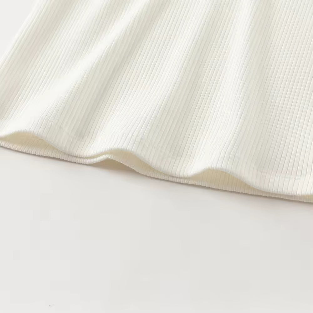 【予約】dave&bella デイブベラ ハート襟リブトップス DK3252660