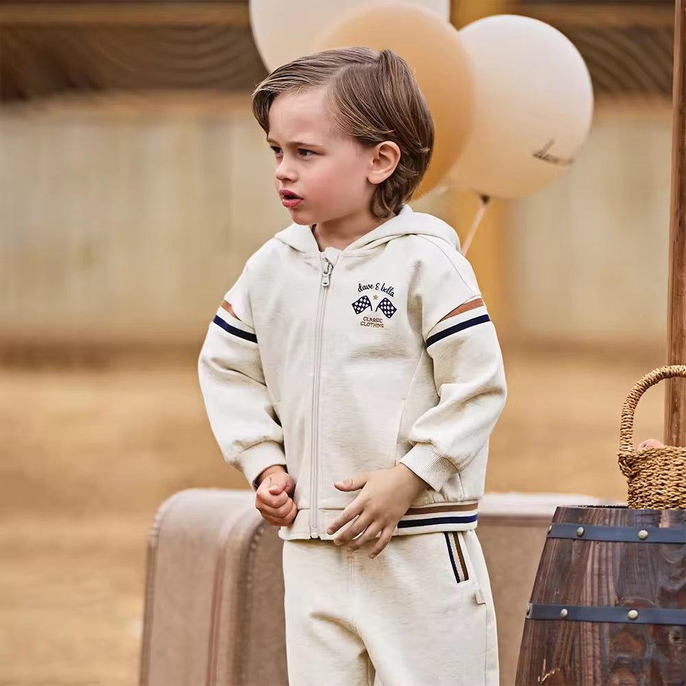 【予約】dave&bella デイブベラ フラッグ刺繍ジャージーセットアップ DB3252885