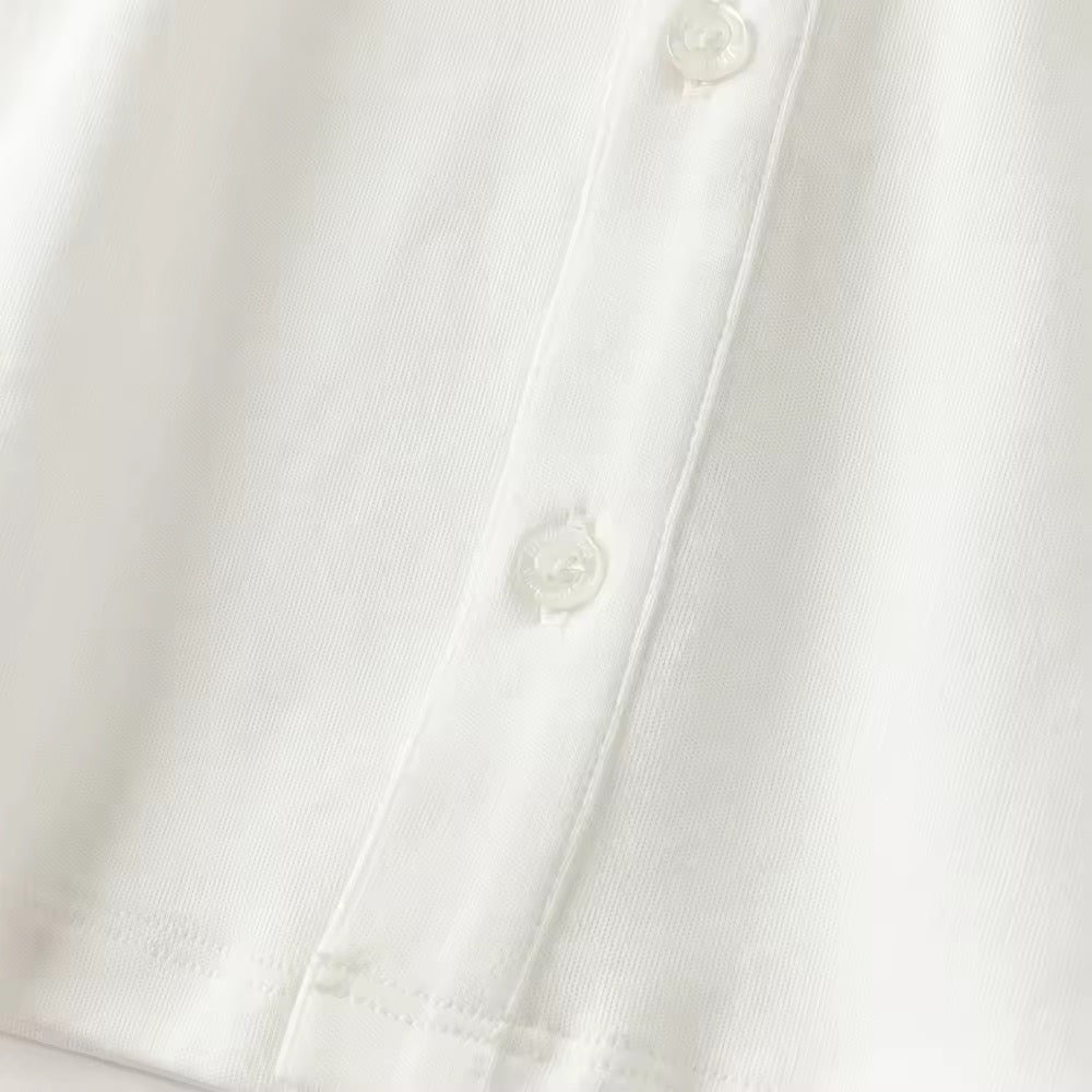 dave&bella デイブベラ ボウタイ付きロゴ刺繍シャツ DB3253496