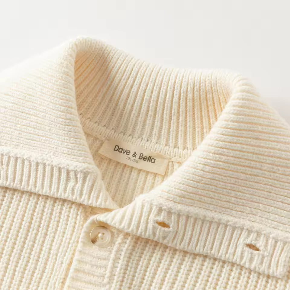 【予約】dave&bella デイブベラ ロゴポイントシンプルニット DK4254670