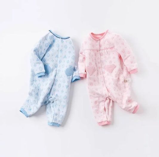 dave&bella デイブベラ  カバーオール ロンパース ピンク・ブルー 80cm