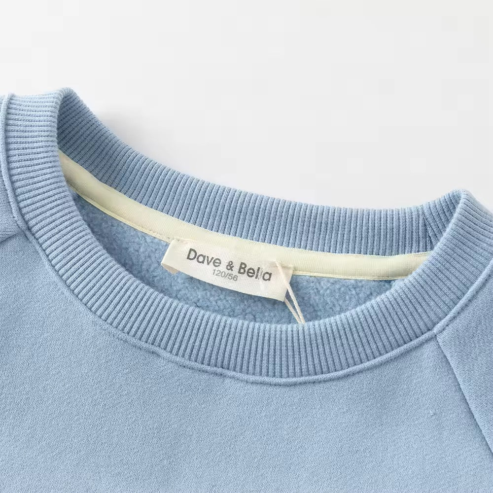 【予約】dave&bella デイブベラ ライトブルー裏起毛トップス DK3252748