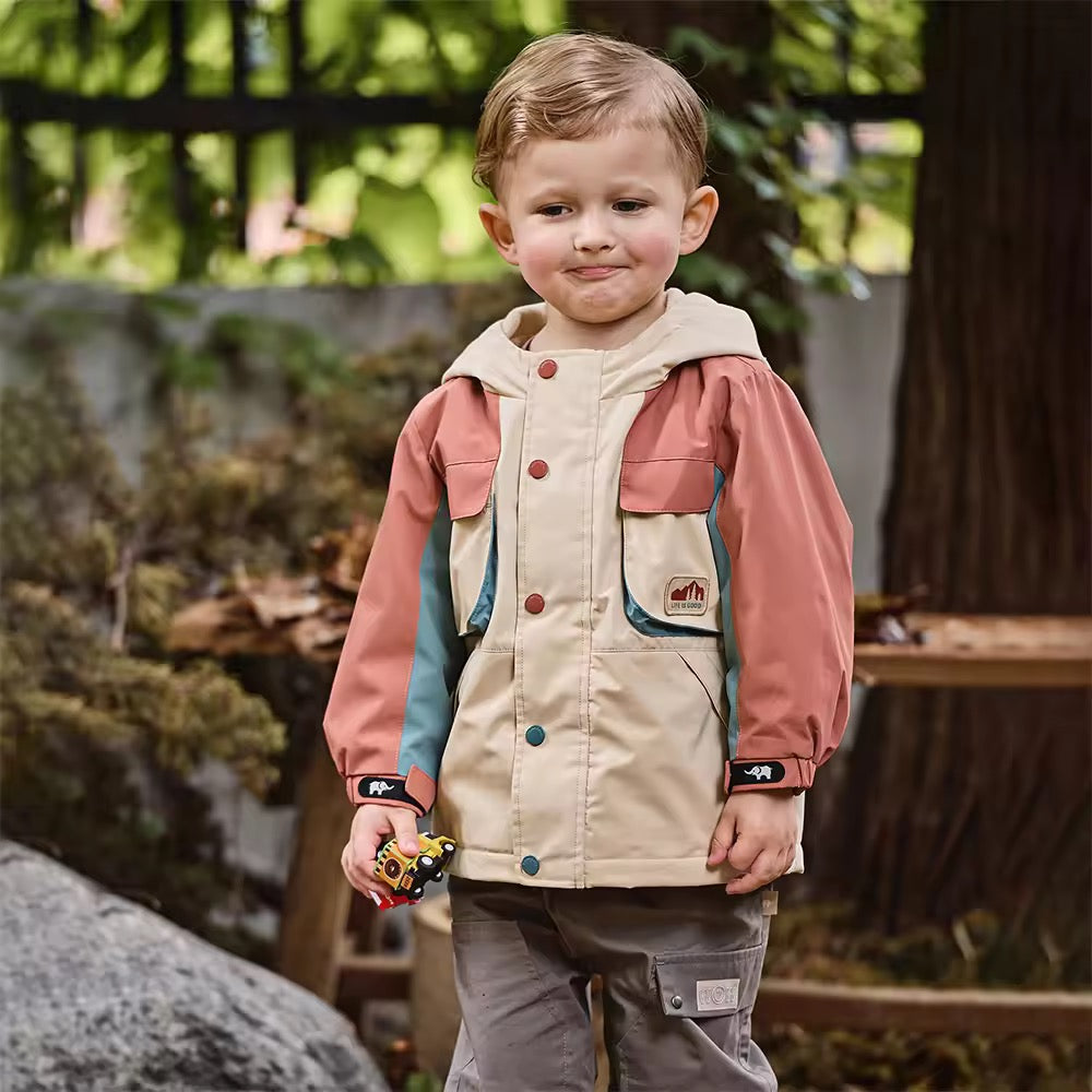 【予約】dave&bella デイブベラ ブロッキングカラーアウター DB3253192