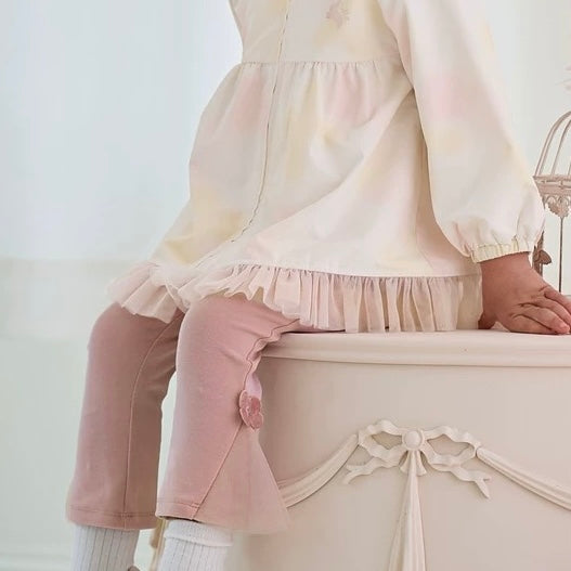 dave&bella デイブベラ 裾フラワーチュールパンツ DB3241624