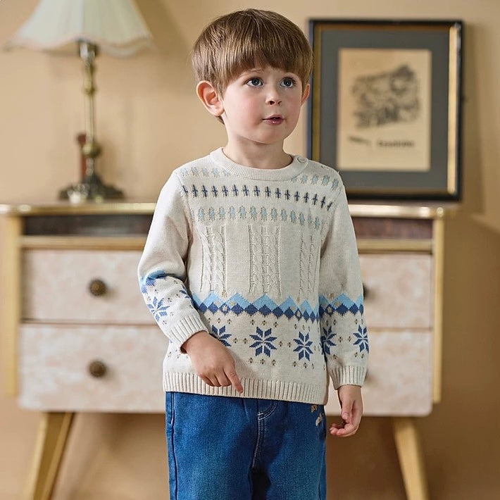 dave&bella デイブベラ ウィンターデザインコットンセーター DB4243047