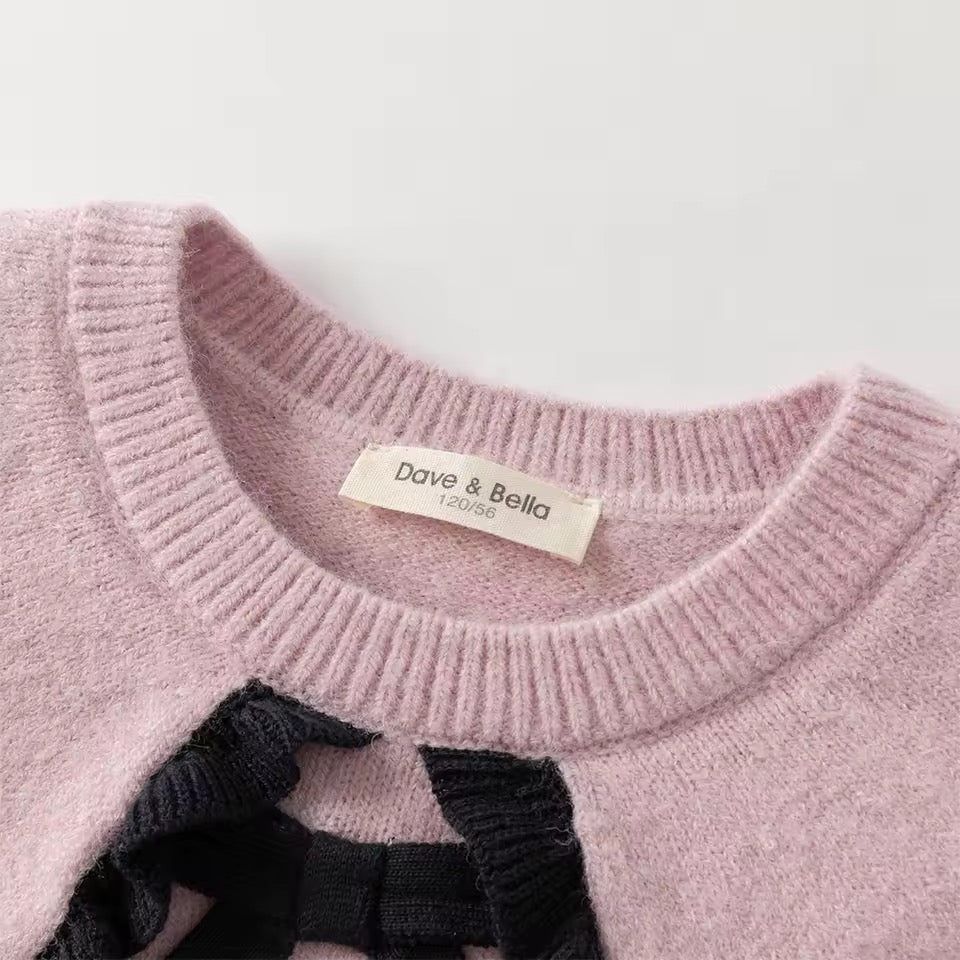 【予約】dave&bella デイブベラ ビッグフリルカラーピンクトップス DK4253629