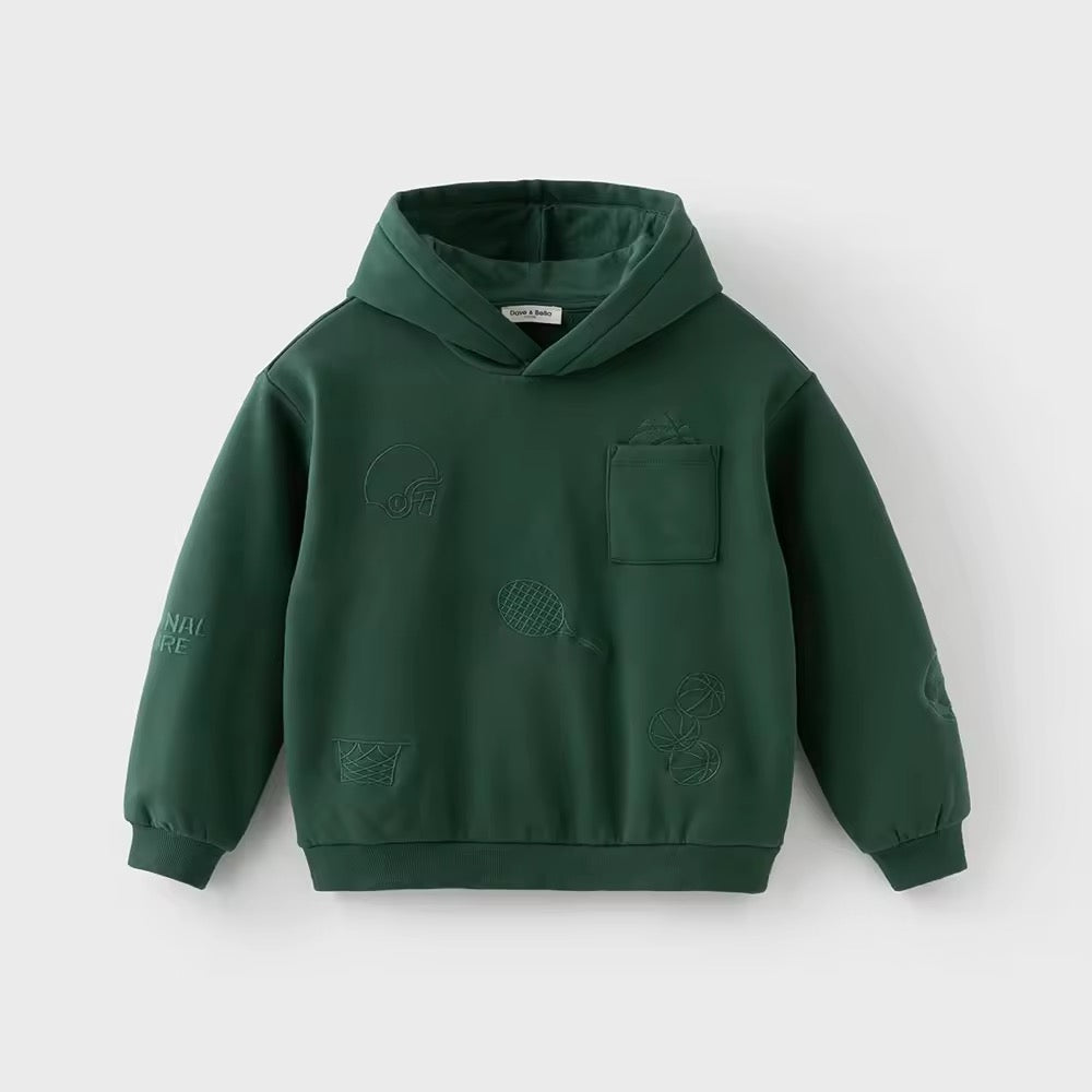 【予約】dave&bella デイブベラ テニスデザイングリーンフーディー DK3254714