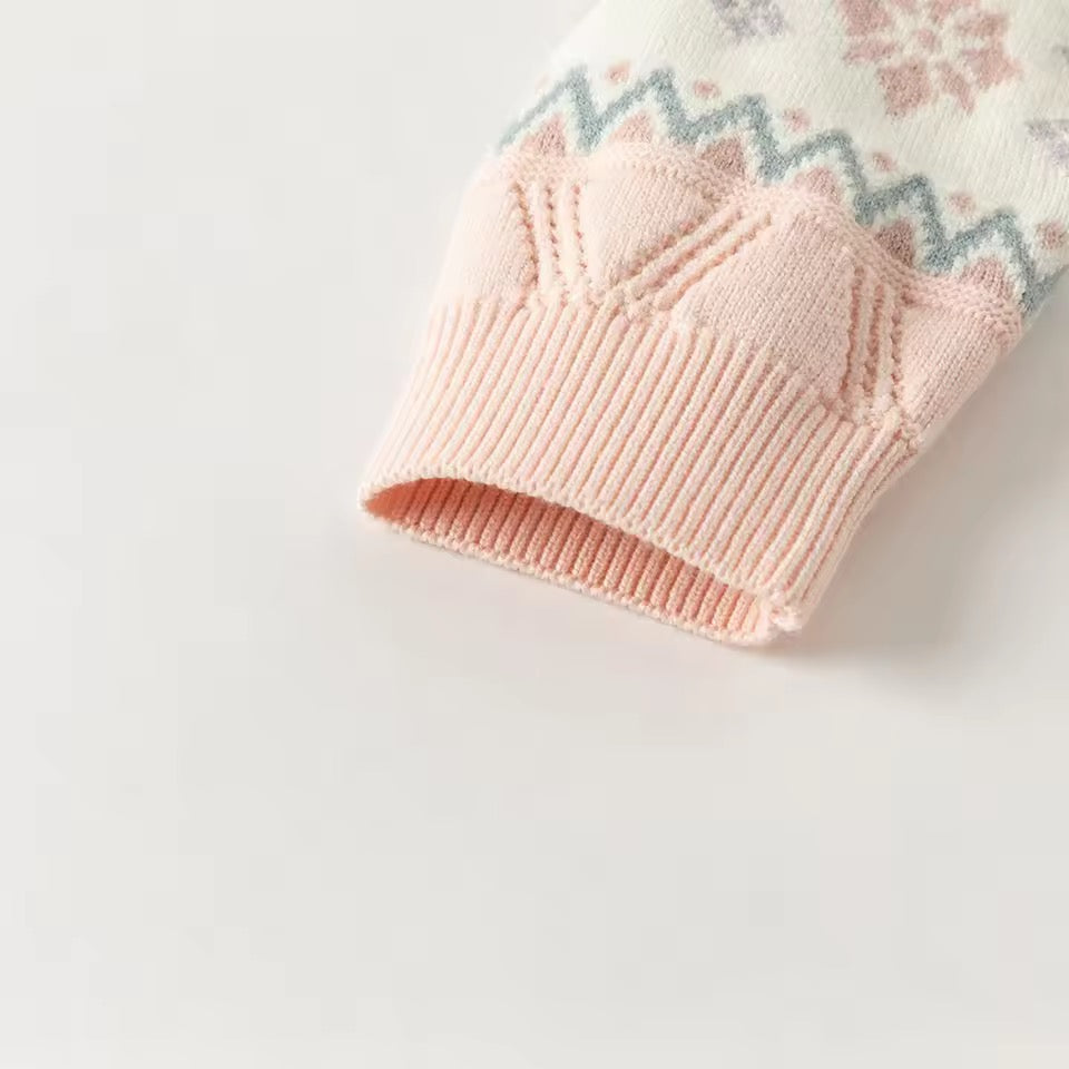 【予約】dave&bella デイブベラ ピンクウィンターデザインニット DB4253576