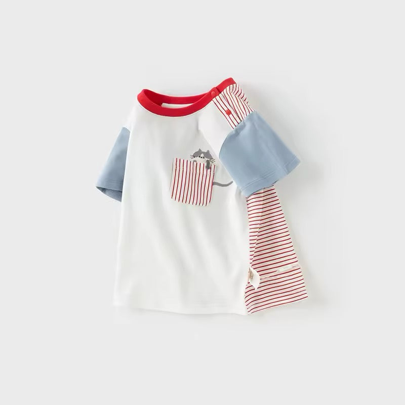 【予約】dave&bella デイブベラ ポケットねこちゃんTシャツ DB2251407