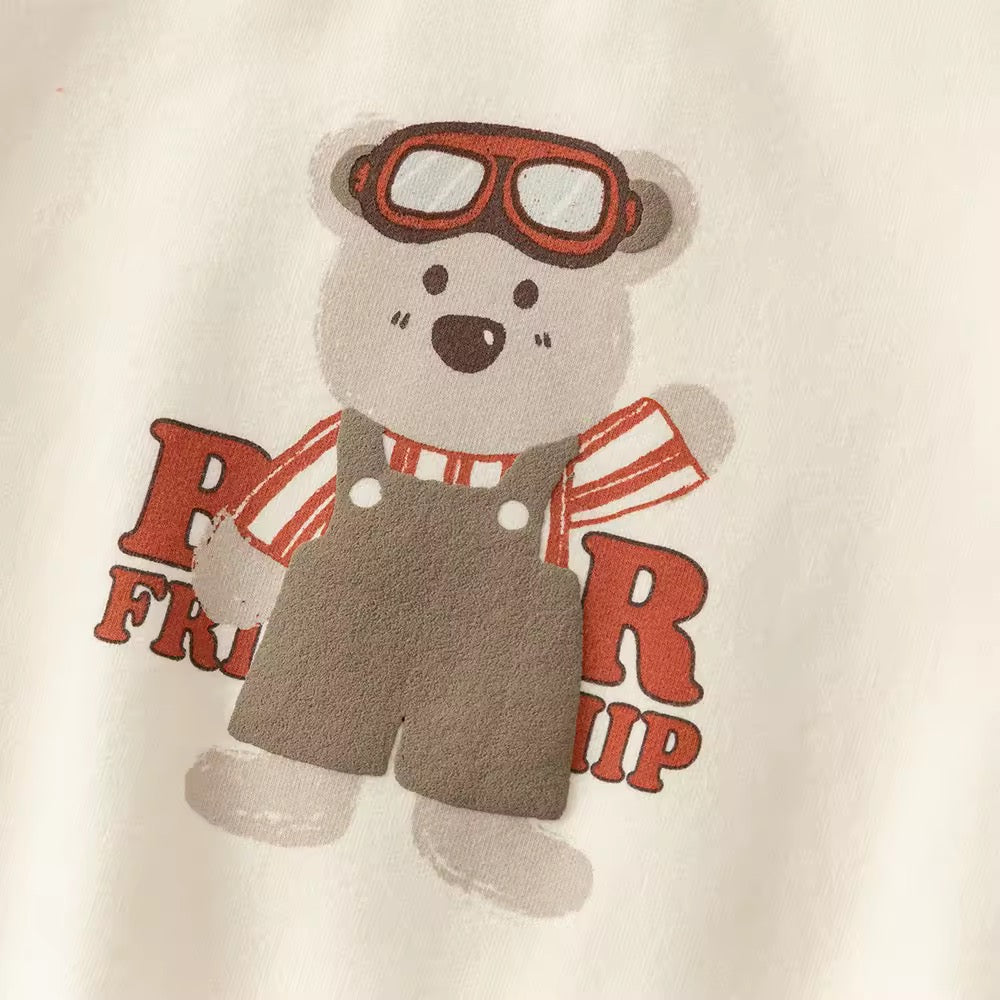 【予約】dave&bella デイブベラ くまさんイラストセットアップ DB3252920