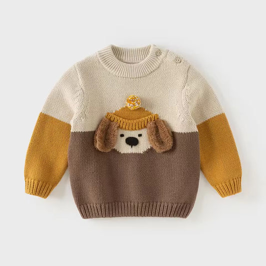 【予約】dave&bella デイブベラ わんちゃんデザインニット DB4243152