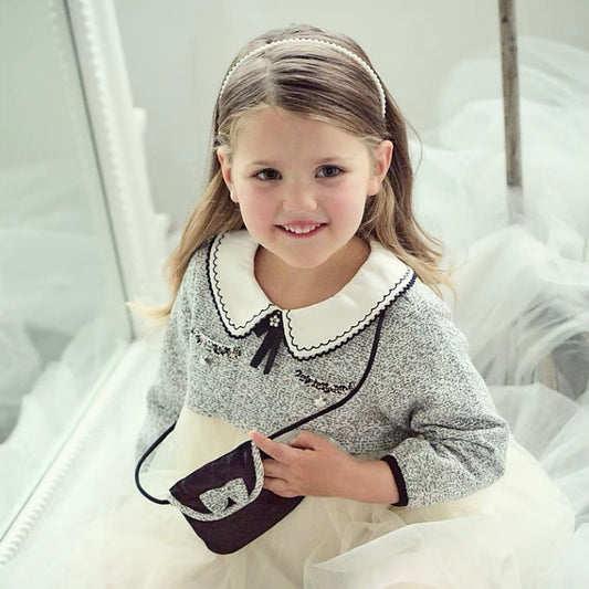 dave&bella デイブベラ ポシェット付きチュールスカートワンピース DB3241588