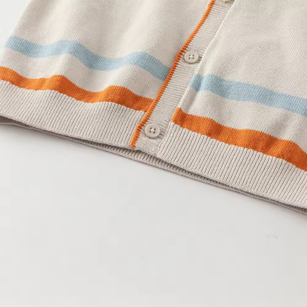【予約】dave&bella デイブベラ くるま刺繍カーディガン DB3253492