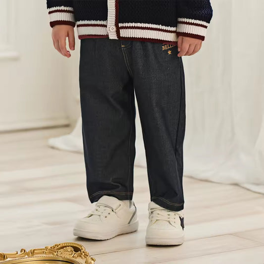 【予約】dave&bella デイブベラ ロゴ刺繍ストレッチデニムパンツ DB3252882