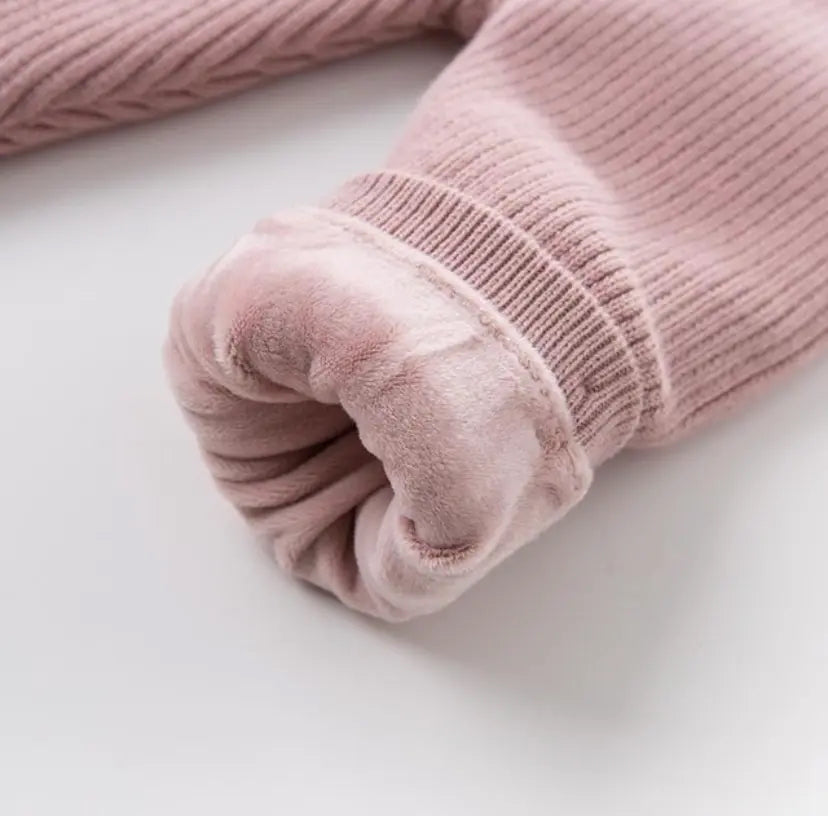 dave&bella デイブベラ 裏起毛リブレギンス