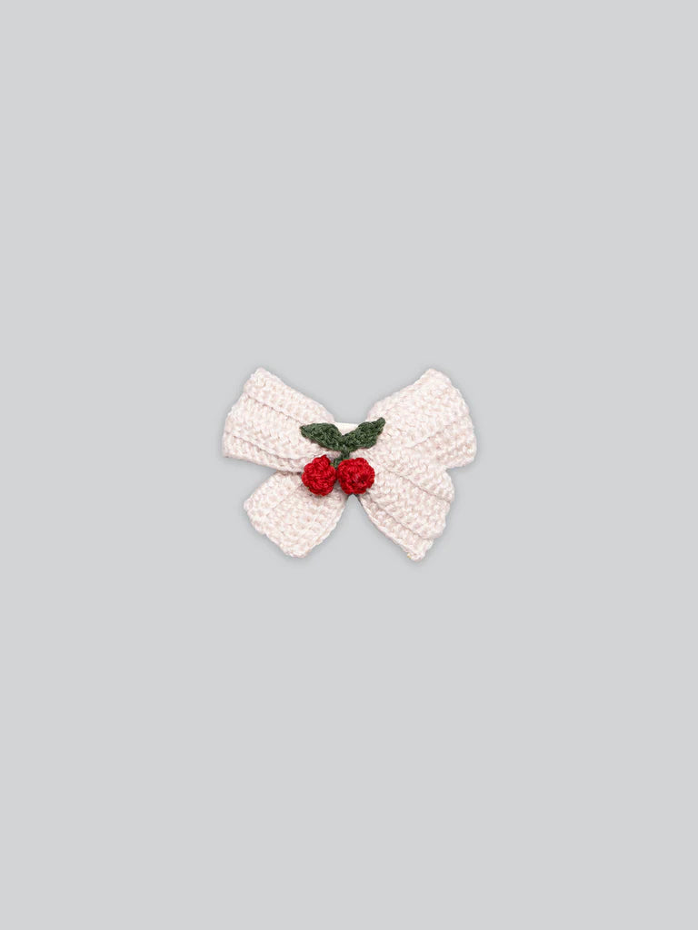 DearGG CROCHET CHERRY MEDIUM BOW
