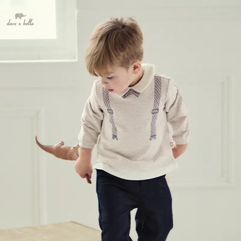 dave&bella デイブベラ ボウタイ付きサスペンダーデザインおめかしセットアップ DB3241960