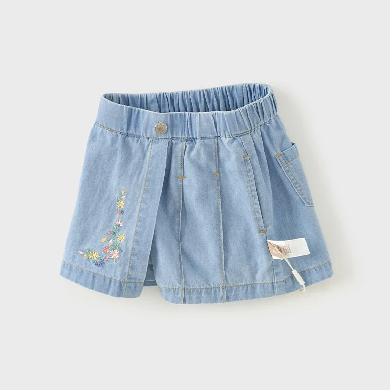 dave&bella デイブベラ フラワー刺繍スカートパンツ DB2240577