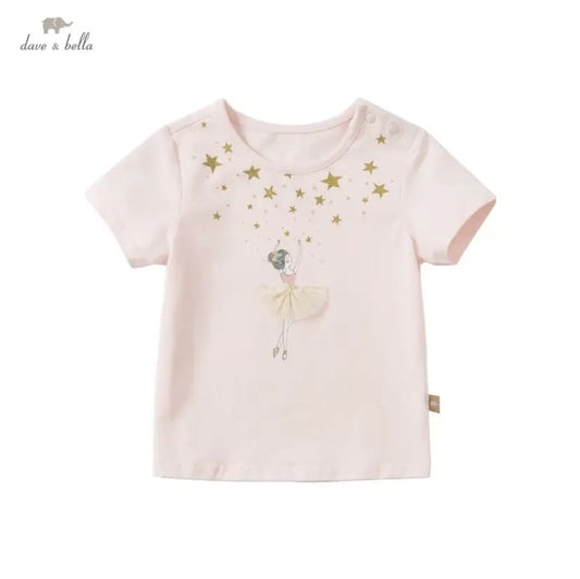 dave&bellaデイブベラ バレリーナデザインTシャツ 80cm 90cm