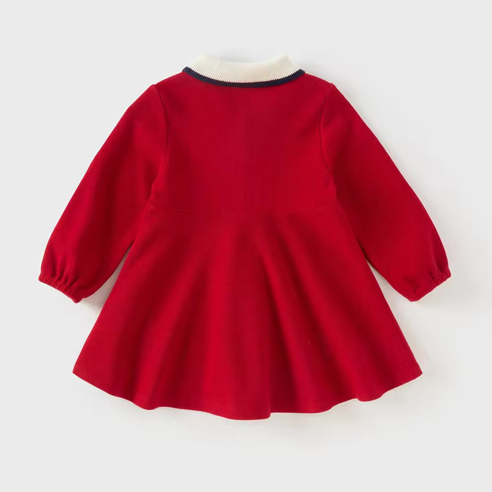 【予約】dave&bella デイブベラ レッドフレアワンピース DB3253371