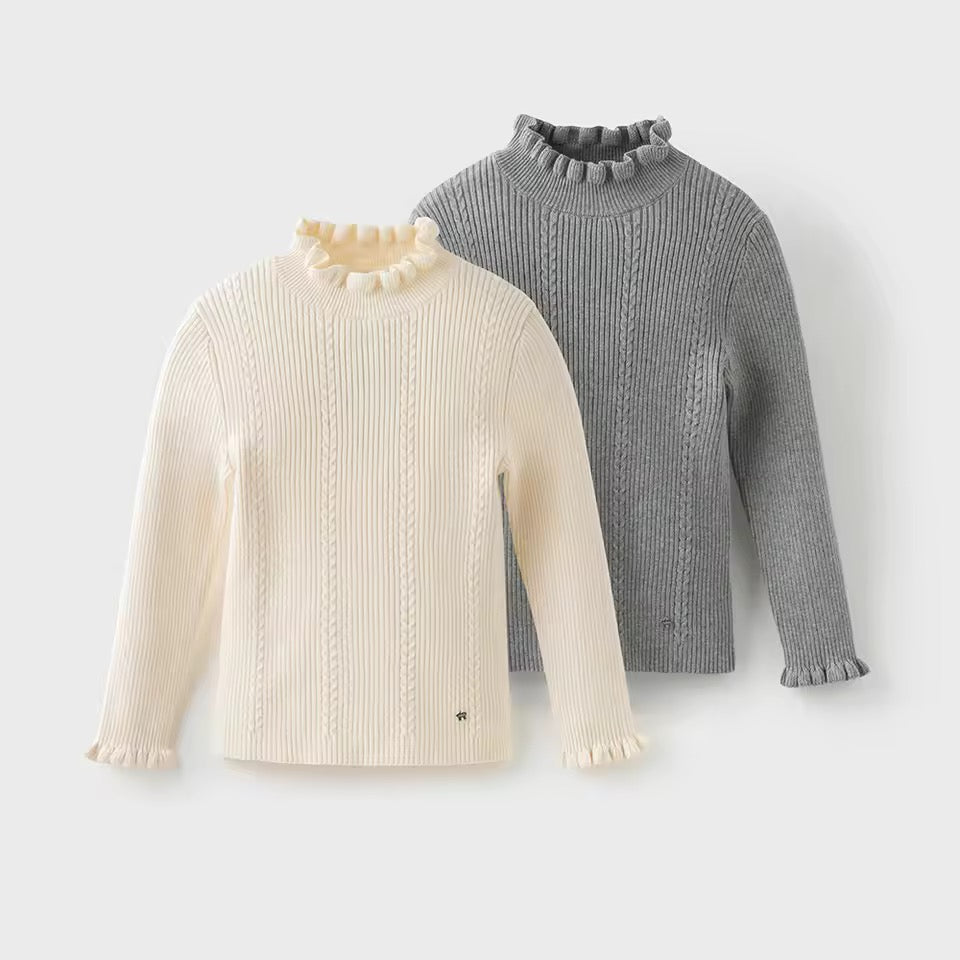 【予約】dave&bella デイブベラ フリルネックトップス DK4254043