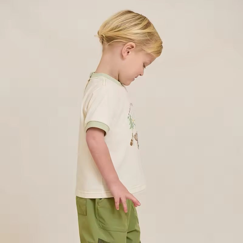 dave&bella デイブベラ リラックスくまさんアップリケTシャツ DB2250241