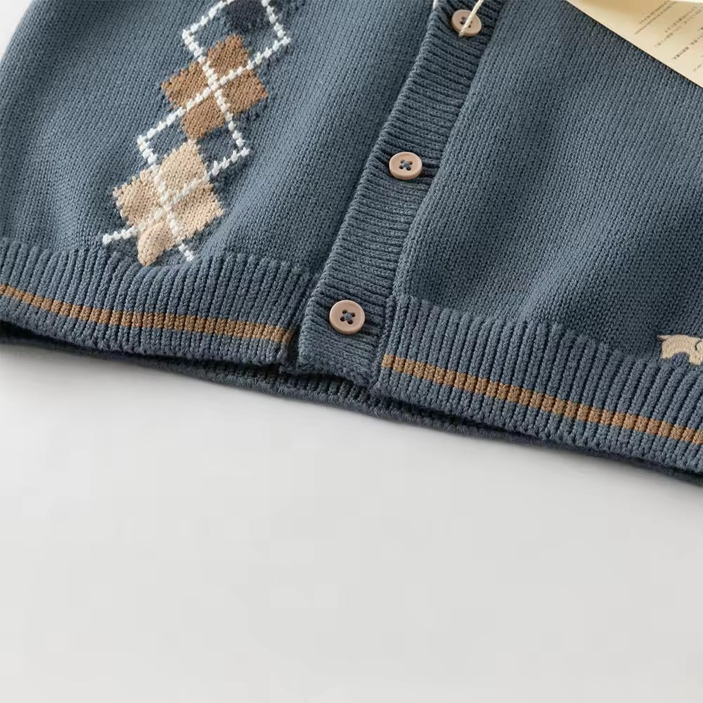 【予約】dave&bella デイブベラ アーガイルデザインベスト DB3253181