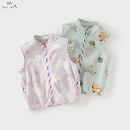 【予約】dave&bella デイブベラ フリースベスト DB3237652-A